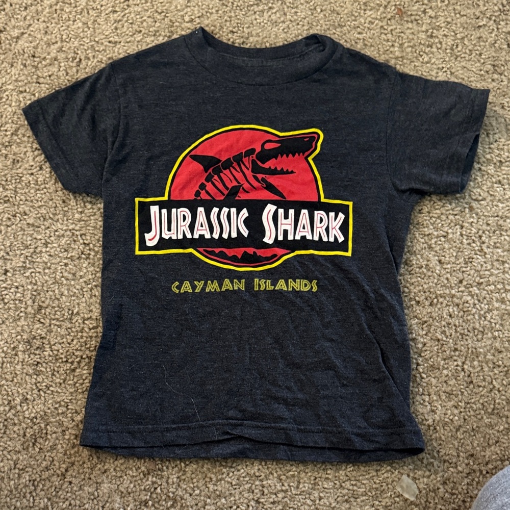 Jurassic Shark Kids Tee - Charcoal